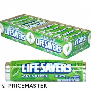 LIFESAVERS wintergreen roll
