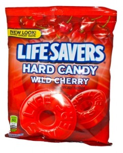 LIFESAVERS WILD CHERRY HARD PEG BAG